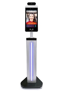 立式測溫人臉識別通行設備